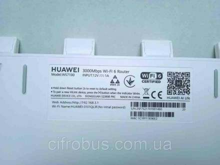 Маршрутизатор интернет WiFi6 Huawei AX3 (Dual Core) WS7100-20
Благодаря технолог. . фото 2