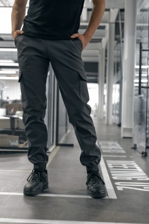 Чоловічі теплі брюки карго Softshell штани на флісі з кишенями софтшелл "Intrude. . фото 3