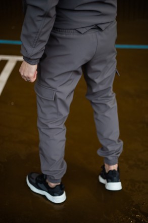 Чоловічі теплі брюки карго Softshell штани на флісі з кишенями софтшелл "Intrude. . фото 4