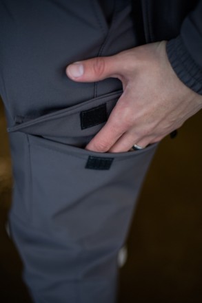 Чоловічі теплі брюки карго Softshell штани на флісі з кишенями софтшелл "Intrude. . фото 9