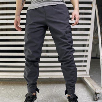 Мужские тактические брюки карго Softshell теплые военные штаны на микрофлисе арм. . фото 2