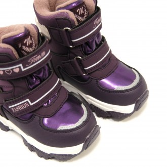 Ботинки зимние TOM.M арт.10102H, fashion, фиолетовый Верх – искусственная кожа, . . фото 6