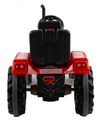 
Трактор педальный веломобиль красный большой, клаксон на руле, сидение регулиру. . фото 6