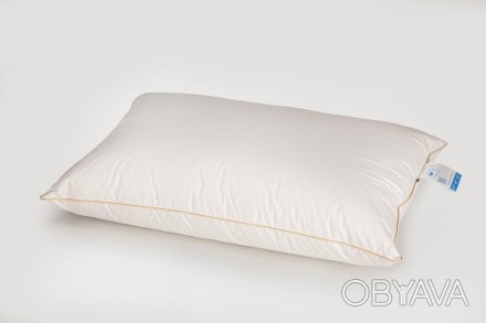 Пухо-перова подушка виготовлена з високоякісного гусячого пуху та дрібного гусяч. . фото 1