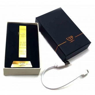 Запальничка USB "Злиток Золота" (8х2х1 см) 32701. . фото 3