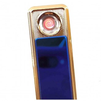 Запальничка USB синя (8,5х2х1 см) 32718A. . фото 3