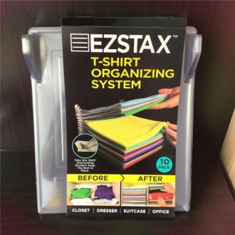Органайзери для одягу EZSTAX — це набір прозорих гнучких пластикових розді. . фото 4