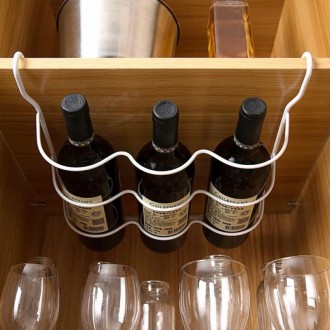 Підвісна полиця для пляшок у холодильник забезпечить зручне та компактне розміще. . фото 4