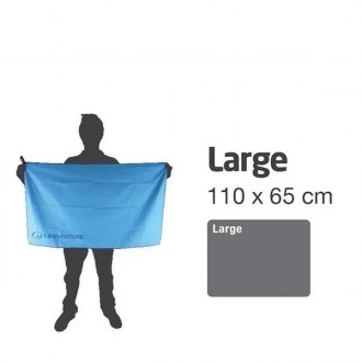 Lifeventure Micro Fibre Comfort - рушник з тканини з мікроволокна має високу всм. . фото 5