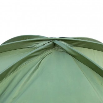 Палатка 3 местная Tramp ROCK 3 (V2) зеленая экспедиционная с внешними дугамиТри . . фото 5