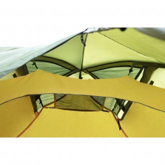 Палатка 3 местная Tramp ROCK 3 (V2) зеленая экспедиционная с внешними дугамиТри . . фото 7