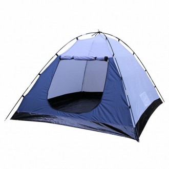 Двухслойная палатка для двух человек имеет куполообразную форму, вентиляционное . . фото 3