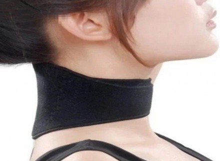 Турмаліновий шийний бандаж з магнітами Self heating neck guard band Комір для ши. . фото 9
