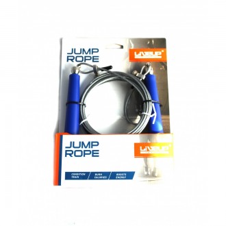Скакалка CABLE JUMPROPE від Liveup професійний тренажер для тренувань, зміцнення. . фото 3