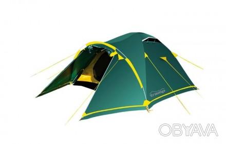 Трехместная палатка Tramp Stalker 3 (v2) TRT-076Трехдуговая модель конструкции ". . фото 1
