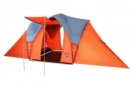 Палатка шестиместная Bestway Camp Base 68016 Orange – это шестиместная кем. . фото 2
