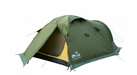 Трехместная палатка Tramp Mountain 3 (V2) TRT-023 GreenТрехдуговая модель констр. . фото 6