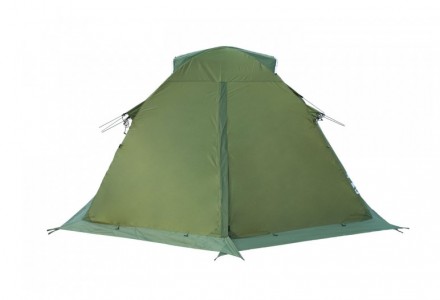 Трехместная палатка Tramp Mountain 3 (V2) TRT-023 GreenТрехдуговая модель констр. . фото 4