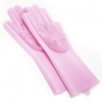 Гумові господарські рукавички Magic Silicone Gloves призначені для захисту рук. . . фото 4