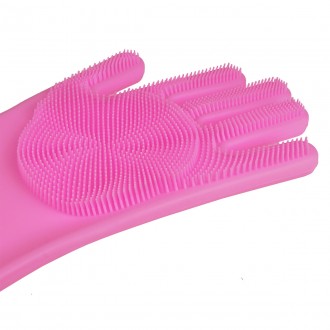 Силіконові рукавички для миття посуду - зроблять миття посуду більш швидким і пр. . фото 4
