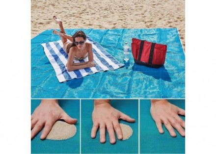 Килимок-підстилка для пікніка або моря анти-пісок Sand Free Mat
Унікальне багато. . фото 4