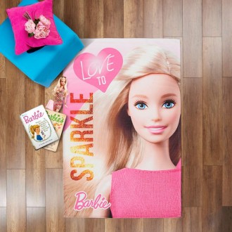Ліцензійний килимок у дитячу TAC Disney Barbie Sparkle.
Розмір килимка – 80*140 . . фото 2