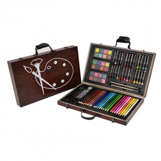 Набір містить:24 олійна пастель24 акварельні фарби24 кольорові олівці2 художні п. . фото 3