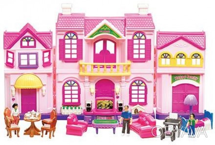Будинок виконаний у ніжних відтінках рожевого кольору. Дуже красиво оформлений ф. . фото 1