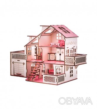 Іграшковий ляльковий будиночок призначений для розвитку дитини в ході захоплюючо. . фото 1