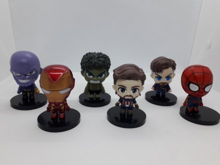 Набір супергероїв Marvel з фільму "Месники" 6 шт Avengers У наборі: ТаносХалкЗал. . фото 3
