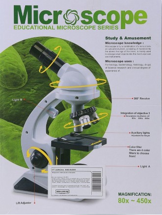 Мікроскоп C2129 - оптична іграшка, яка стане чудовим подарунком юним дослідникам. . фото 3