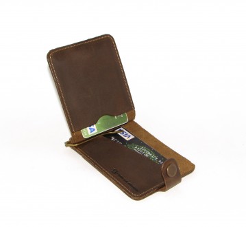 Подарунковий набір DNK Leather : Затискач + обкладинка на права, ID паспорт.
Бре. . фото 5