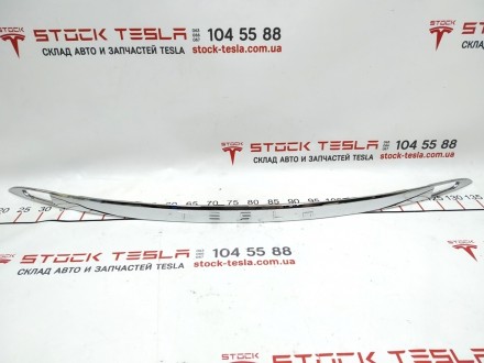Накладка TESLA крышки багажника хром (с буквами) Tesla model S, model S REST 102. . фото 2