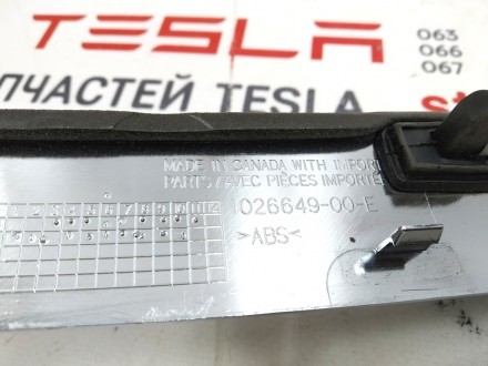 Накладка TESLA крышки багажника хром (с буквами) Tesla model S, model S REST 102. . фото 4