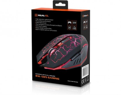 Мишка REAL-EL RM-505 Black USB 
 
Отправка данного товара производиться от 1 до . . фото 9
