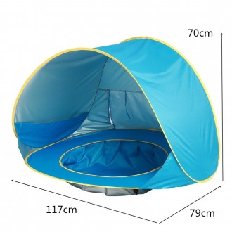 Палатка детская с бассейном автоматическая (WM-BABY POOL)
 
Палатка детская с ба. . фото 5