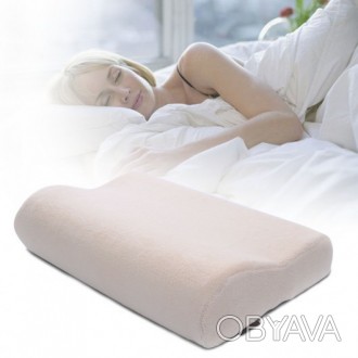 Подушка Memory Foam Pillow підтримує хребет і шию в натомічно правильному положе. . фото 1