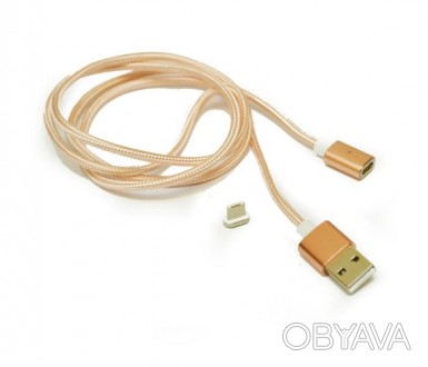 Кабель Ninja USB-microUSB, магнітний, 1м, Gold блістер 
 
Отправка данного товар. . фото 1