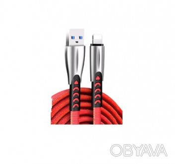 Кабель ColorWay USB-Lightning, 2.4А, 1м, Red 
 
Отправка данного товара производ. . фото 1