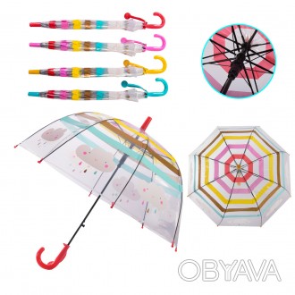 Зонт детский RST044A прозрачный принт 4 цвета, диаметр в раскрытом виде – 65 см,. . фото 1