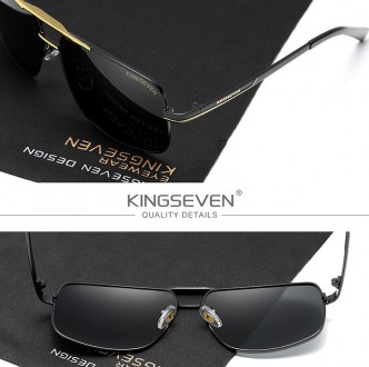 Оригинальные, поляризационные, солнцезащитные очки KINGSEVEN N7891 для мужчин им. . фото 5