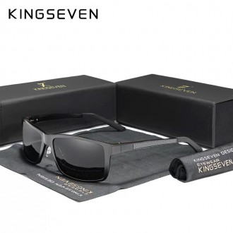 Оригінальні, поляризаційні, сонцезахисні окуляри KINGSEVEN NK7021 для чоловіків . . фото 2