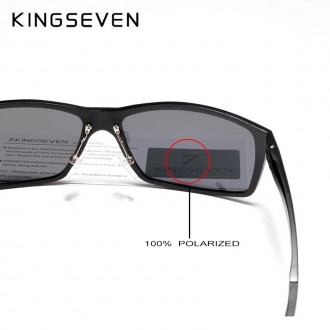 Оригінальні, поляризаційні, сонцезахисні окуляри KINGSEVEN NK7021 для чоловіків . . фото 7