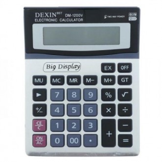 Настільний калькулятор Dexin DM 1200V
 Калькулятор Dexin DM-1200V - чудовий вибі. . фото 2