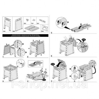 Компостер садовый Keter Eco Composter 320 л
СКАЧАТЬ ИНСТРУКЦИЮ PDF
Бренд: Keter®. . фото 9