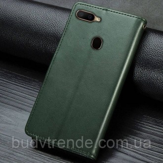 Кожаный чехол книжка GETMAN Gallant (PU) для Oppo A5s / Oppo A12 (Зеленый. . фото 6