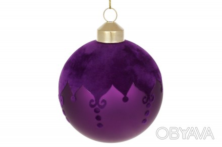 Набор (12шт.) ёлочных шаров с узором 8см, цвет - пурпурный
Материал: стекло
Прод. . фото 1