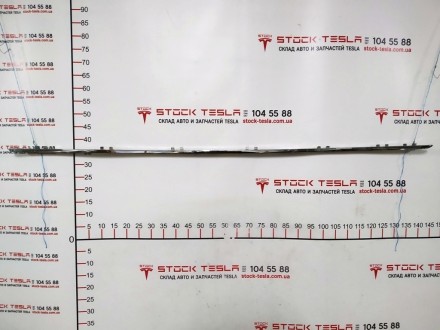 Молдинг накладки порога левого (пластик хром) Tesla model S, model S REST 102457. . фото 2