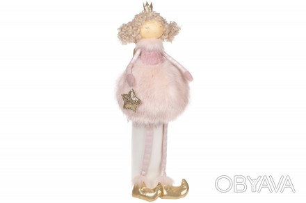 Мягкая новогодняя игрушка Принцесса 52см, цвет - розовый.
Размер 16*15*52см
Мате. . фото 1