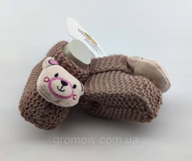 
Нарядная обувь для девочки. Сделаны из вязки, украшены аппликацией. Возраст при. . фото 3